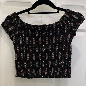Off the shoulder crop top